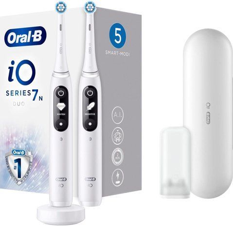 Електрична зубна щітка Oral-B iO Series 7 Duo White Alabaster eBox-CN-114539 фото