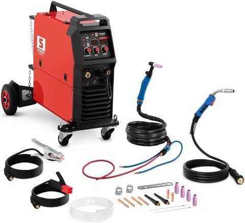 Зварювальний апарат wielofunkcyjna - 300 A 400 V MIG/MAG TIG MMA FCAW Stamos Germany S-MULTI eBox-CN-216558 фото