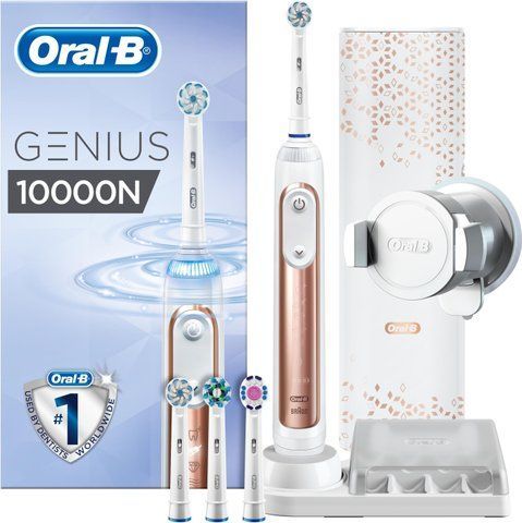 Електрична зубна щітка Oral-B Genius 10000N Rose Gold eBox-CN-114546 фото
