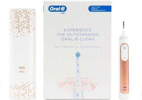 Електрична зубна щітка Oral-B GENIUS X 20000 złoty r&oacute;ż eBox-CN-114547 фото