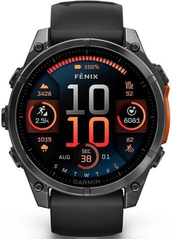 Garmin Fenix 8 47mm Slate grey z czarnym paskiem eBox-CN-307032 фото