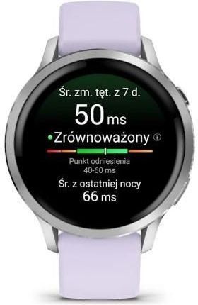 Garmin Venu 4 41mm Silver z paskiem silikonowym w kolorze Periwinkle eBox-CN-307033 фото