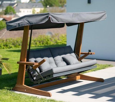 Westmann Huśtawka Drewniana Sia 2400 Szara 236X120X190cm eBox-CN-301569 фото