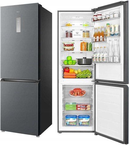 Холодильник TCL RP318BXE2 з нижнім морозильником 185 cm Szara eBox-CN-90034 фото
