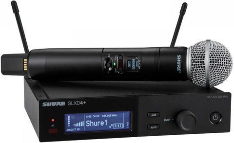 SHURE SLXD24+E/58-G65 - Cyfrowy system bezprzewodowy z nadajnikiem/mikrofonem ID-CN-75943 фото