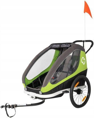 Hamax Przyczepka Rowerowa Traveller Green Grey Zielony Ham400050 eBox-CN-404457 фото