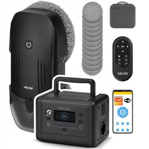 WELLTEC RX10 ULTRA - РОБОТ ДЛЯ МИТТЯ ВІКОН | СТАНЦІЯ | 4000Па | WiFi E-ALL-20088 фото
