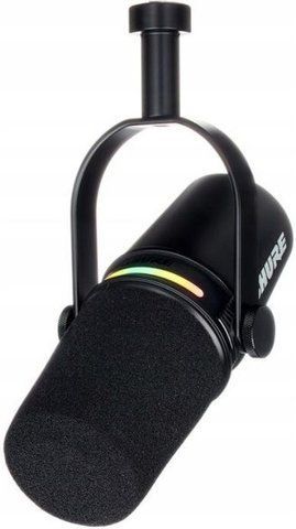 Shure MV7 Plus mikrofon podcast XLR USB-C LED DSP kompresja ID-CN-75899 фото